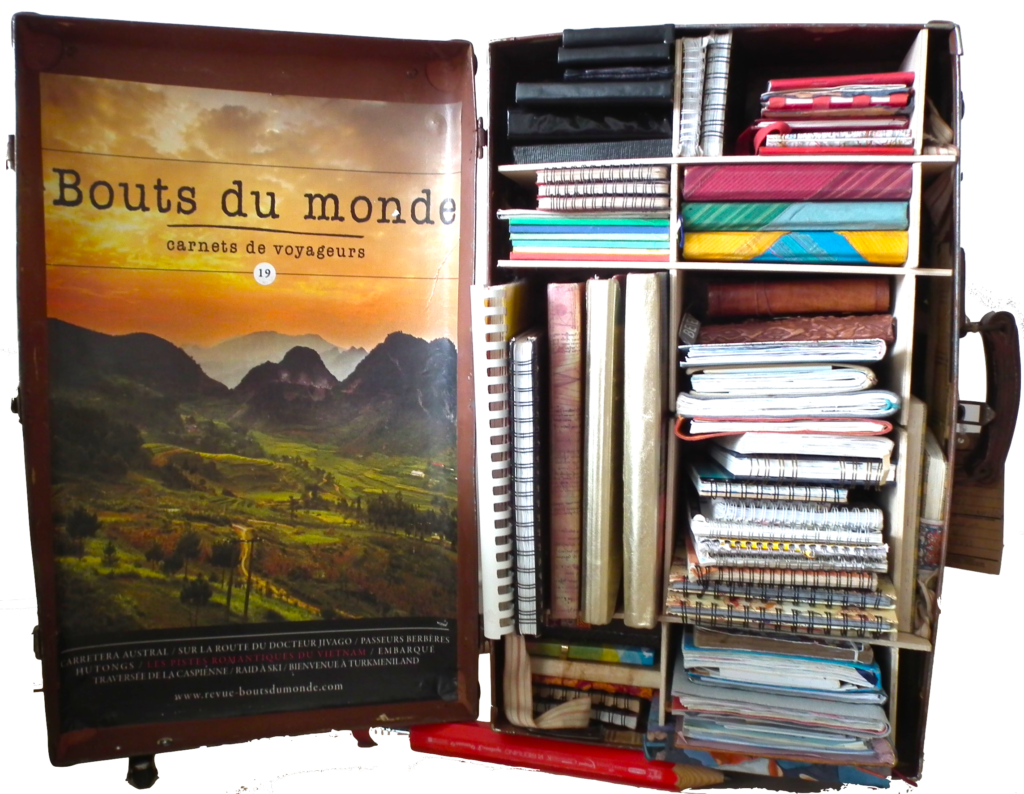 bibliothèque de carnets de voyage